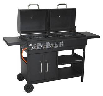 Grill Couple  gáz / faszén kombi grillsütő